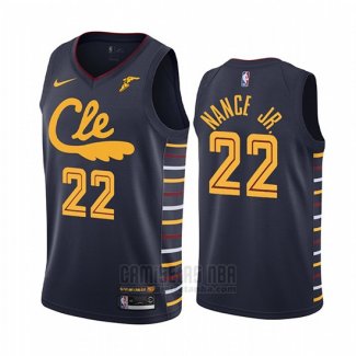 Camiseta Cleveland Cavaliers Larry Nance Jr. #22 Ciudad Azul