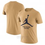 Camiseta Manga Corta New Orleans Pelicans Essential Jumpman Marron
