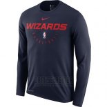 Camiseta Manga Larga Washington Wizards Azul Marino Practice Legend Performance