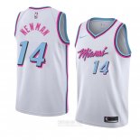 Camiseta Miami Heat Malik Newman #14 Ciudad 2018 Blanco