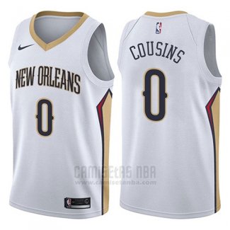 Camiseta New Orleans Pelicans Demarcus Cousins #0 Association 2017-18 Blanco