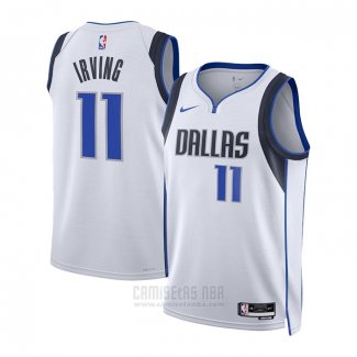 Camiseta Nino Dallas Mavericks Kyrie Irving #11 Association 2022-23 Blanco