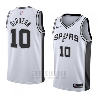 Camiseta San Antonio Spurs Demar DeRozan #10 Association 2018 Blanco