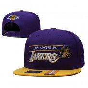 Gorra Los Angeles Lakers Adjustable Violeta Amarillo