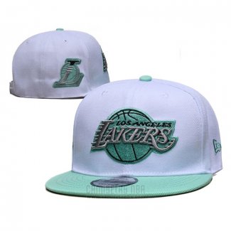 Gorra Los Angeles Lakers Mitchell & Ness Verde Blanco