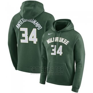 Sudaderas con Capucha Giannis Antetokounmpo Milwaukee Bucks Verde