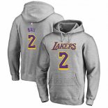 Sudaderas con Capucha Lonzo Ball Los Angeles Lakers Gris2