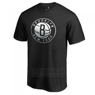 Camiseta Manga Corta Brooklyn Nets Negro1