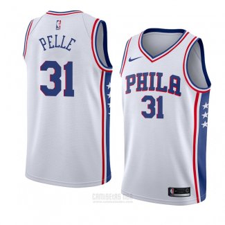 Camiseta Philadelphia 76ers Norvel Pelle #31 Association 2018 Blanco