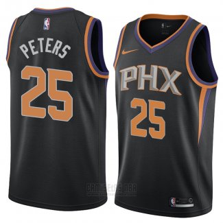 Camiseta Phoenix Suns Alec Peters #25 Statement 2018 Negro