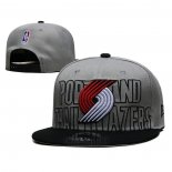 Gorra Portland Trail Blazers 2023 NBA Draft 9FIFTY Snapback Gris Negro