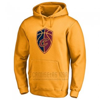 Sudaderas con Capucha Cleveland Cavaliers Amarillo2