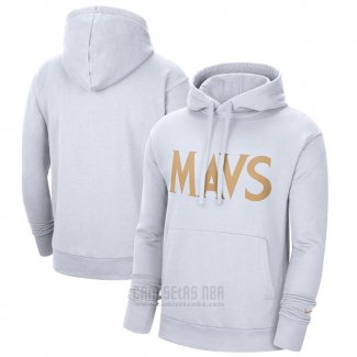 Sudaderas con Capucha Dallas Mavericks Ciudad Edition Blanco