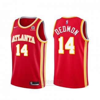 Camiseta Atlanta Hawks Dewayne Dedmon #14 Icon 2020-21 Rojo