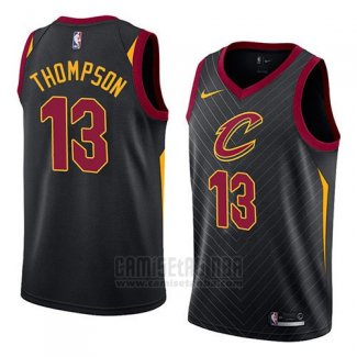 Camiseta Cleveland Cavaliers Tristan Thompson #13 Statement 2018 Negro