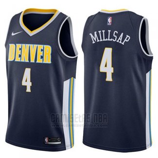 Camiseta Denver Nuggets Paul Millsap #4 Icon 2017-18 Azul