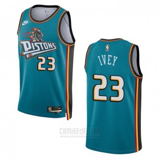 Camiseta Detroit Pistons Jaden Ivey #23 Classic 2022-23 Verde