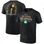 Camiseta Manga Corta Boston Celtics 2024 NBA Finals Champions Signature Negro