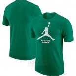 Camiseta Manga Corta Boston Celtics Essential Jumpman Verde
