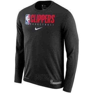 Camiseta Manga Larga Los Angeles Clippers Negro