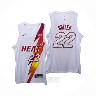 Camiseta Miami Heat Jimmy Butler #22 Fashion Royalty Blanco