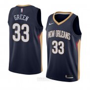 Camiseta New Orleans Pelicans Garlon Verde #33 Icon 2018 Azul