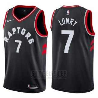 Camiseta Toronto Raptors Kyle Lowry #7 2017-18 Negro