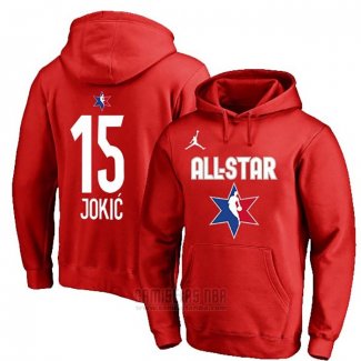 Sudaderas con Capucha All Star 2020 Denver Nuggets Nikola Jokic Rojo