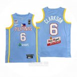 Camiseta Filipino Jordan Clarkson # 6 Juegos Olimpicos 2024 Azul