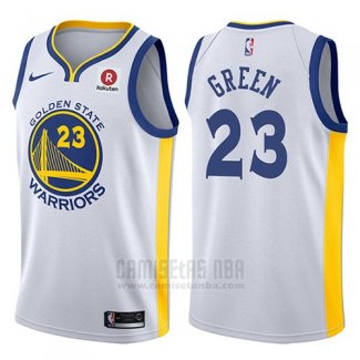 Camiseta Golden State Warriors Draymond Green #23 2017-18 Blanco