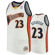 Camiseta Golden State Warriors Jason Richardson 2009-10 Hardwood Classics Blanco