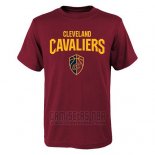 Camiseta Manga Corta Cleveland Cavaliers Rojo7