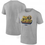 Camiseta Manga Corta Denver Nuggets 2024 NBA Playoffs Gris