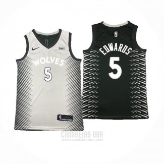 Camiseta Minnesota Timberwolves Anthony Edwards #5 Gris