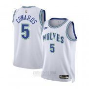 Camiseta Nino Minnesota Timberwolves Anthony Edwards #5 Classic 2023-24 Blanco