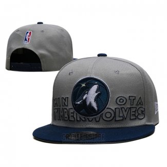 Gorra Minnesota Timberwolves 2023 NBA Draft 9FIFTY Snapback Gris Azul