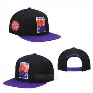 Gorra Phoenix Suns Mitchell & Ness Snapback Negro Violeta