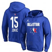 Sudaderas con Capucha All Star 2020 Denver Nuggets Nikola Jokic Azul