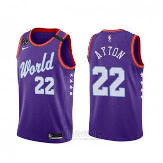 Camiseta 2020 Rising Star Deandre Ayton #22 World Violeta