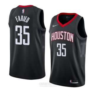 Camiseta Houston Rockets Kenneth Faried #35 Statement 2018 Negro