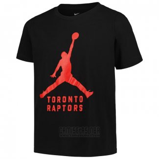 Camiseta Manga Corta Toronto Raptors Essential Jumpman Negro