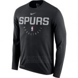 Camiseta Manga Larga San Antonio Spurs Negro Practice Legend Performance