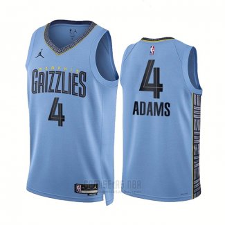 Camiseta Memphis Grizzlies Steven Adams #4 Statement 2022-23 Azul