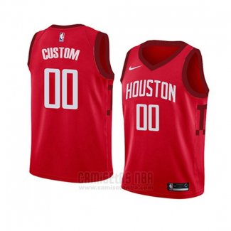 Camiseta Nino Houston Rockets Personalizada Earned 2018-19 Rojo