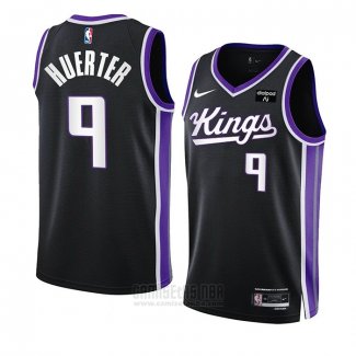 Camiseta Sacramento Kings Kevin Huerter #9 Icon 2023-24 Negro