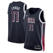 Camiseta USA 2024 Joel Embiid #11 Azul