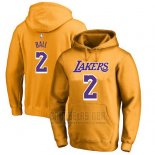 Sudaderas con Capucha Lonzo Ball Los Angeles Lakers Amarillo