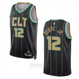 Camiseta Charlotte Hornets Kelly Oubre JR. #12 Ciudad 2022-23 Negro