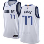 Camiseta Dallas Mavericks Luka Doncic #77 Association 2018 Azul