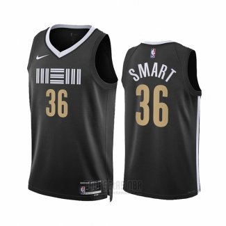 Camiseta Memphis Grizzlies Marcus Smart #36 Ciudad 2023-24 Negro